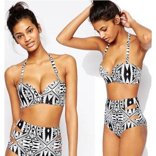 2021 New New Bikini Women Swimsuit Sexy Swimwear Woman Two-pieces Bikinis Set High Waist Summer Bather Bathing Suit Swim