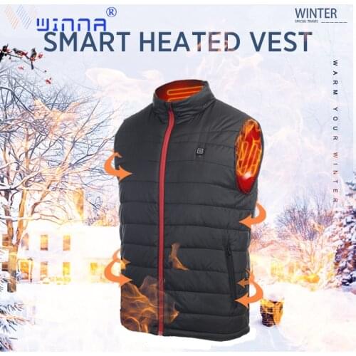 2020 Electric Heating Vest USB Charging Winter Electric Thermal Clothing Waistcoat For Men And Women Heating Vest Sport Ski