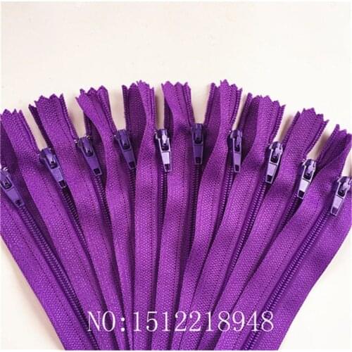 10pcs ( 20 Inch ) 50cm Deep Purple Nylon Coil Zippers Tailor Sewer Craft Crafters &FGDQRS #3 Closed End