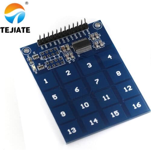 16 Way XD-62B TTP229 Capactive Touch Switch Digital Sensor IC Module Board Plate 49.3mm*64.5mm