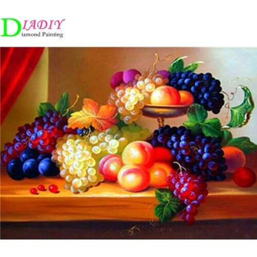5D Diamond Painting Cross Stitch Fruit Picture With Rhinestones Diamond Mosaic Sale Full Square Drill Diamond Embroidery
