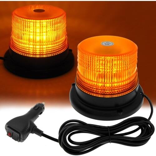 Car Road Safety Light LED Rescue Lighting 40LED 16ft Magnetic Headlamp Straight Wire for Vehicle Forklift Tractor Golf Cart