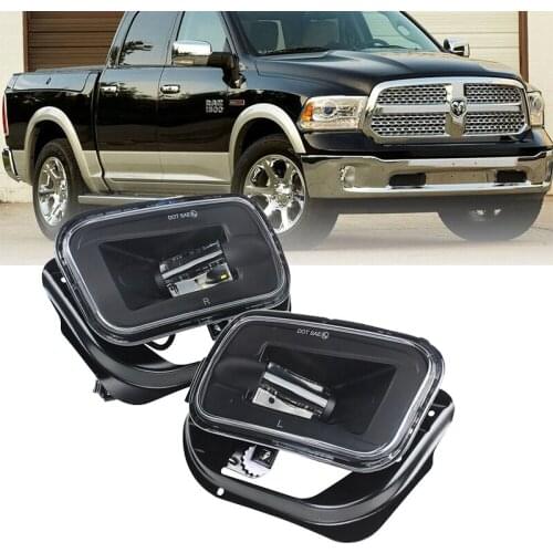 1pair Car LED Fog Lights For Dodge Ram 1500 2009-2012 for 2500 3500 2010-2018 Bumper Driving Fog Lamps