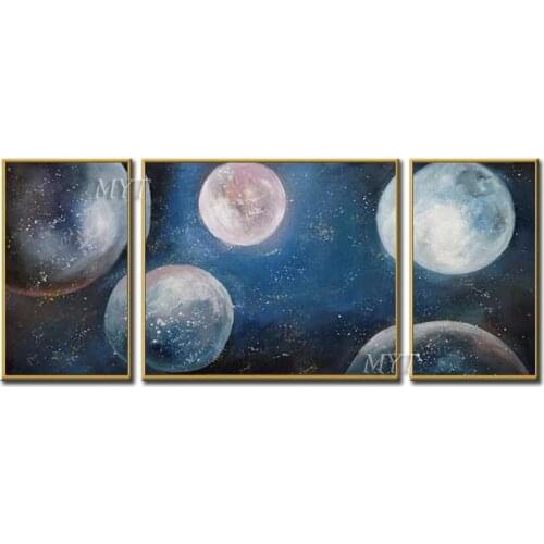 Pure Manual Three Board Combination Painting There Are Many Spheres Wall Art Home Decor Picture Modern On Canvas Beautiful