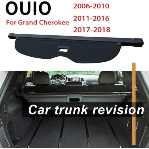 For Jeep Grand Cherokee 2017 2018 2006-2010 11-16 WK WK2 WJ Rear Trunk Cargo Cover Security Shield Screen shade Car Accessories