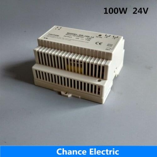 DR-100-24 Din Rail switching Power Supply 100W 24V free shipping