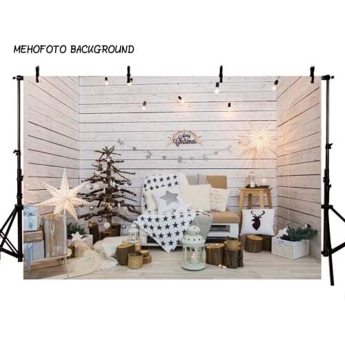 Photography Backdrops Christmas Background Fireplace Tree Winter Snow Window Interior Baby Birthday Background For Photo Studio