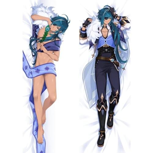 Game Genshin Impact Kaeya Dakimakura Hugging Body Pillow Case Male Otaku Throw Cushion Pillow Cover Home Bedding 6 Sizes