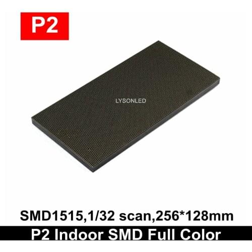 HD LED Video Wall P2 Indoor SMD Full Color Led Display Module 256*128mm Monitor Room Rgb Panel