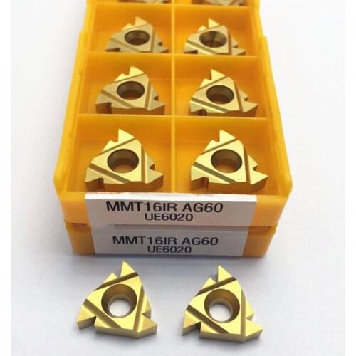 High quality MMT16IR AG60 UE6020 carbide thread cutting tool milling cutter CNC tool lathe tool 16IRAG60 threaded blade