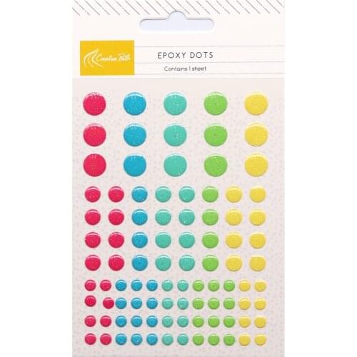 CRZCrafter Enamel Dots Sprinkles Resin Epoxy Stickers Self Adhesive Crafts Embellishments Scrapbooking Cardmaking Decoration