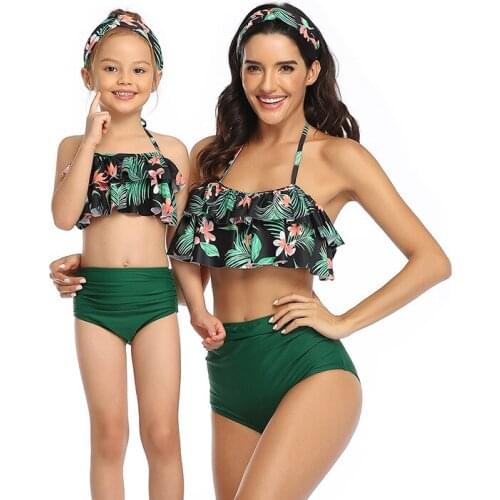 Swimwear Women Bikini 2020 Mujer High Waist Swimsuits Ruffles Bikinis Swimming Suit For Womens Push Up Bathing Suits Biquini