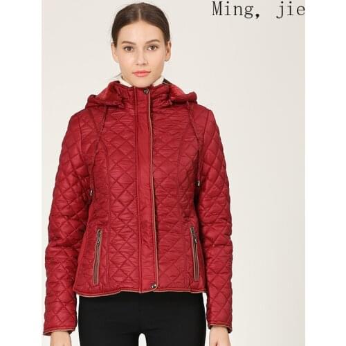 Winter New Womens Cotton Jacket Coat Pure Color Short Section Plus Velvet Thickening Large Size Plus Luxury Designer Bubble