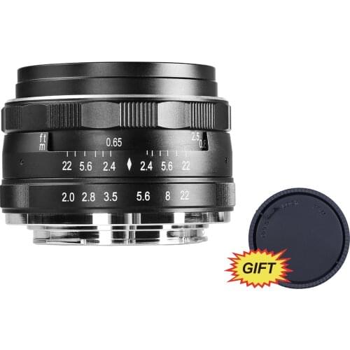 Meike 50mm f2.0 Large Aperture Manual Focus Lens for Nikon N1 V1/J1/V2/V3/J2/J3/J5 Camera+Free Gift