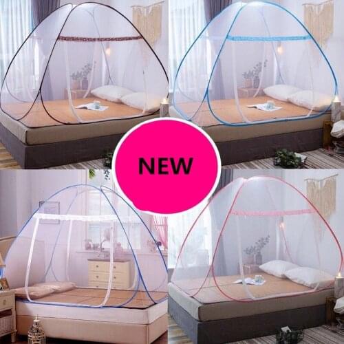 2020 Band Mosquito Net ( Include Shelf) Bed Free Installation Folding Single Door Netting Mongolia Bag Nets Berth Travel Net