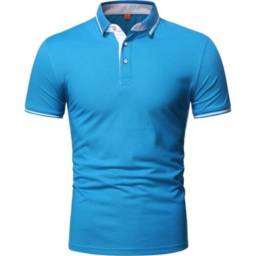 Polo shirt men high quality brand mens polo shirt Business fashion Short sleeve polo shirt men summer cozy Breathable cotton