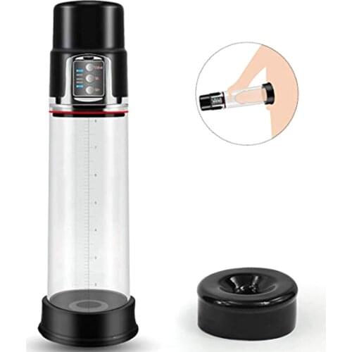 Rechargeable Automatic Enlargement Flexible Sleeve Male Pressure Device Enlarger Sex Toy Electric Penis Pump for Man Adult