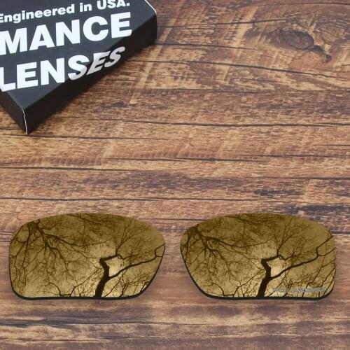 ToughAsNails Resist Seawater Corrosion Polarized Replacement Lenses for Oakley Si Ballistic Det cord Sunglasses Peach Gold