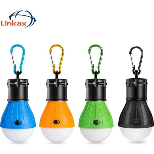 6 Colors Portable Hanging Tent Lamp Emergency LED Bulb Light Camping Lantern for Mountaineering Activities Backpacking Outdoor