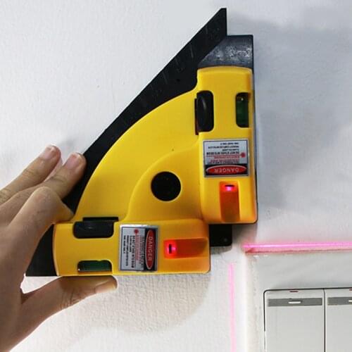 Right Angle 90 Degree Square Laser Level Vertical Horizontal Projection Laser Measurement Tools Level Laser Tool