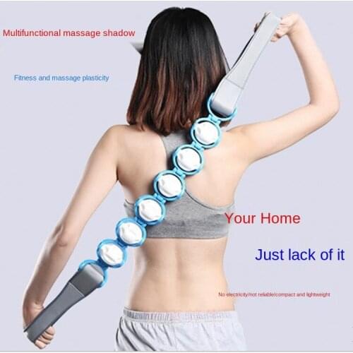 Manual roller massager neck, shoulders, and legs roller pull back roller massager belt full body massager