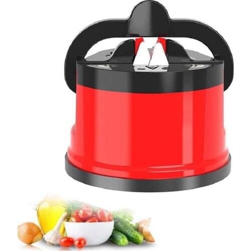Sharpening Stone Home Kitchen Easy and Safe Iron Sharpener with Suction Cup Sharpening Tool Sharpener Suction