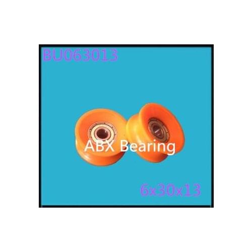 U Groove BU063013 POM Rubber Rolling Wheel bearing 6x30x13 U Groove Bearing Doors And Sliding Door Nylon Wheel