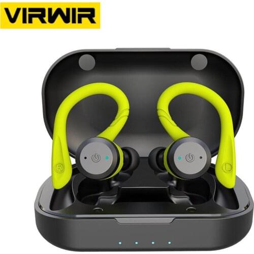VIRWIR TWS HIFI Stereo Wireless Headphones Smart Noise Reduction Ear Hook Sport Hands Free Bluetooth Headset With Mic For Xiaomi