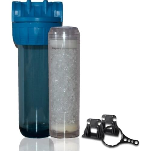 High Quality! 10 ''Transparent Whole House Water Filtration System With 10 İnch Shell Siliphos 3/4''İnlet & Outlet