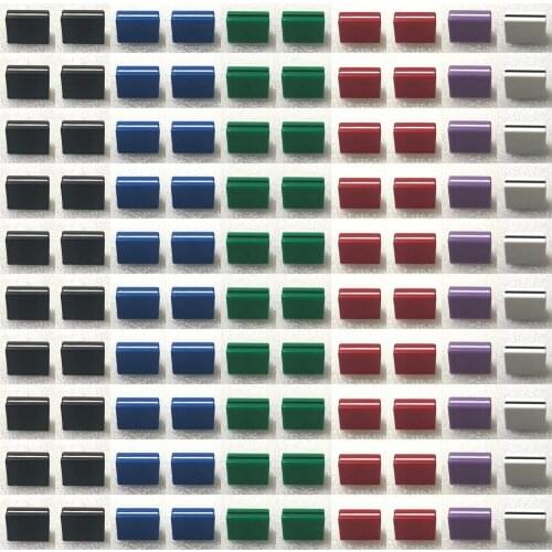 100pcs/lots DJM-800 mixer fader cap for PIONEER series flat section potentiometer knob cap 20L * 9W * 15H MM colorful