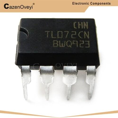 10pcs/lot TL072CP DIP8 TL072 DIP TL072CN DIP-8 new and original IC In Stock