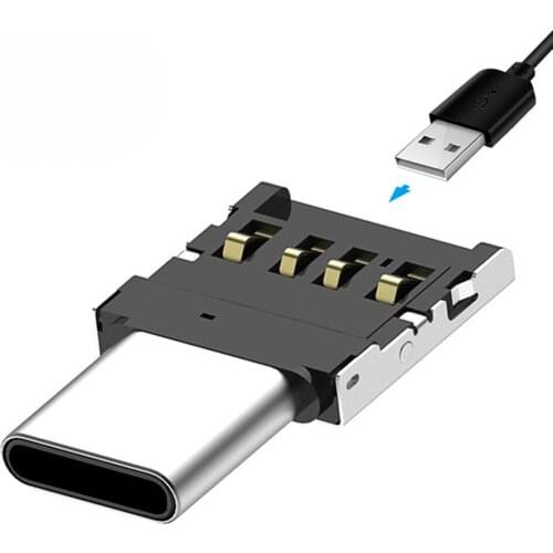 1000pcs/lot OTG Adapter Type C To USB Connector Supported for Samsung Android Phone and Usb to Micro USB Flash Drive Devices
