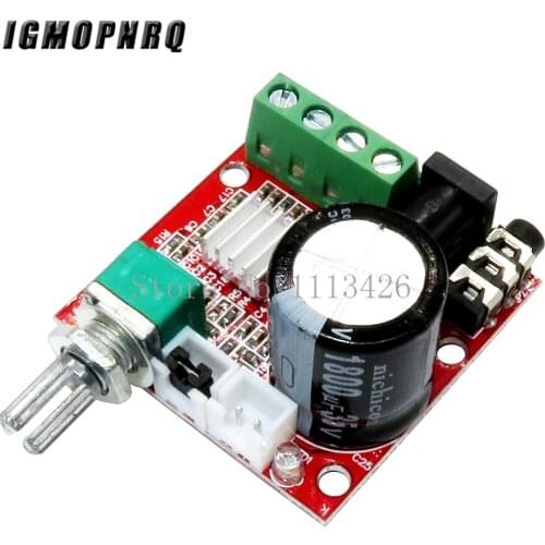 12V Mini Hi-Fi PAM8610 Audio Stereo Amplifier Board 2X10W Dual Channel D Class Module
