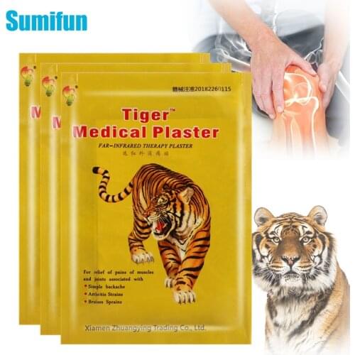 16Pcs Chinese Tiger Balm Plaster Lumbar Spine Pain Relief Patch Backache Arthritis Joint Knee Aches Orthopedic Rheumatoid