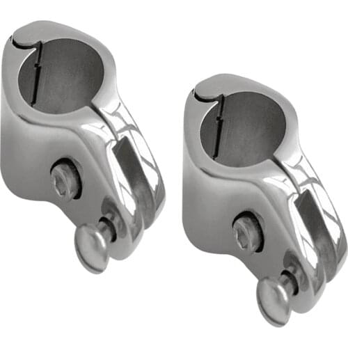 2x Boat Cover/ Canopy Fitting Tube Clamp Suit 25mm 1" OD Tube Hinged