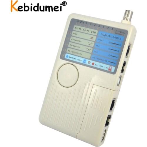 4 IN 1 LAN Network Cable Tester RJ11 RJ45 USB BNC Remote For UTP STP LAN Cables Tracker Detector Tool