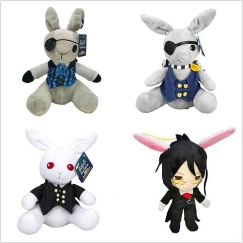 5/Lot Black Label Season 2 VOYAGE Bitter Rabbit Ciel and Sebastian 30CM Plush Doll For Kids Gift Toy