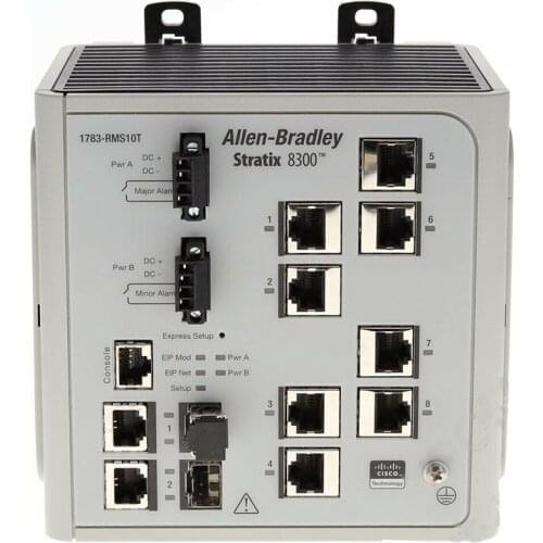 Allen Bradley 1783-RMS10T Stratix 8300 Ethernet Switch Used In Good Condition