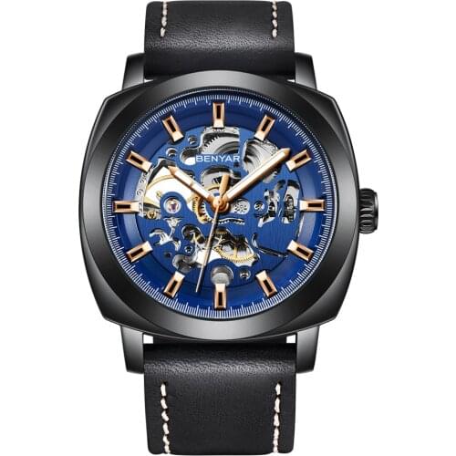 BENYAR BY-5121 Fashion Mens Automatic Mechanical Watches Brand Luxury Business Waterproof Sport Wrist Watches