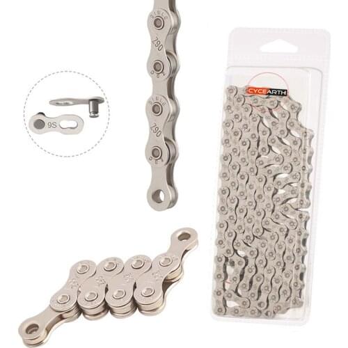 Bicycle Chain MTB Road Bike Parts Single Speed 6 7 8 9 10 11 Speed Velocidade MTB Chains 116L Silver Part Missing Link