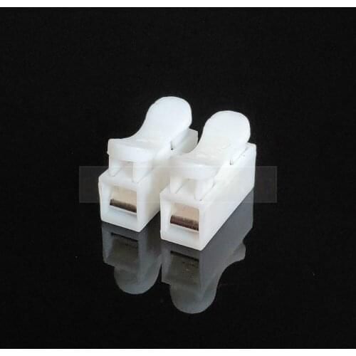 CH2 5-50pcs 2 Pins Electrical Cable Connectors Quick Splice Lock Wire Terminals Set wire connector lighting connection CH-2
