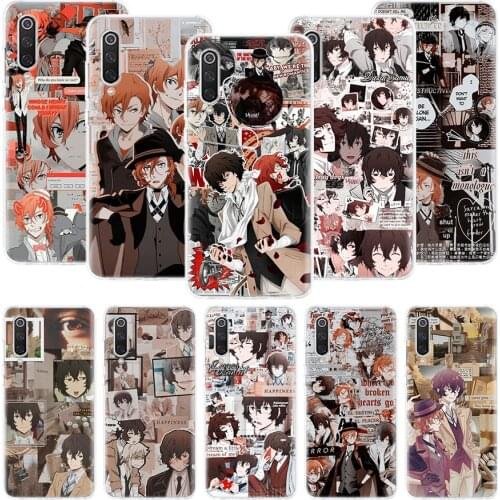 Bungo Stray Dogs Poster Phone Case For Xiaomi Mi Note 10 11 9 8 10T 9T CC9 A1 A2 A3 5X 6X Pocophone F1 X3 F2 Pro Lite Coque Cove