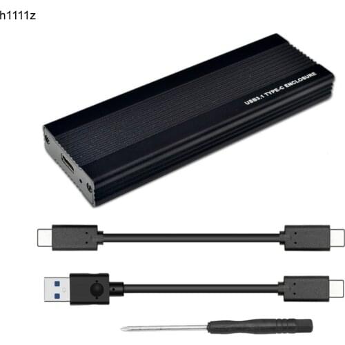 H1111Z NVME SSD Enclosure PCI-E M.2 to USB 3.1 Type-C Adapter USB C 10Gbps RTL9210 M2 M Key PCIE Hard Drive Disk External Box M2