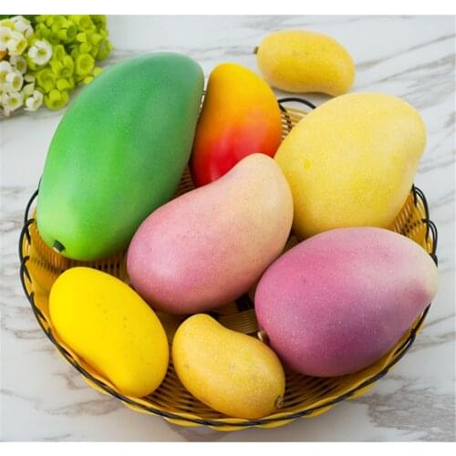 Fake tropical fruit teaching photo props hotel bar cafa shop store decoration artificial Simulation mango faux fruit model toys