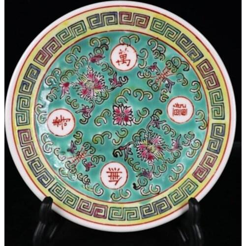China seiko hand-painted color ceramic disc crafts statue