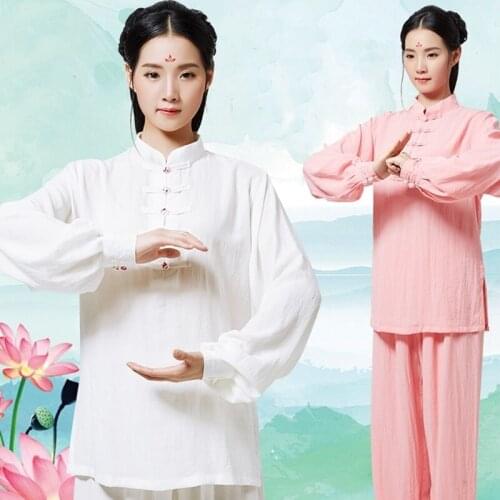 Chinese Clothing Store Wushu Clothing 2019 Spring Summer Han Fu Wing Chun Tang Suit Kung Fu Outfit Tai Chi Clothing TA1478