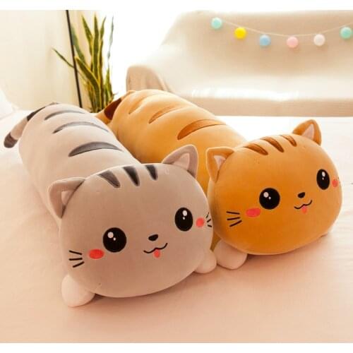 50/140 cm long cat pillow plush toy soft stuffed plush animal kids gift home decor girl gift WJ290