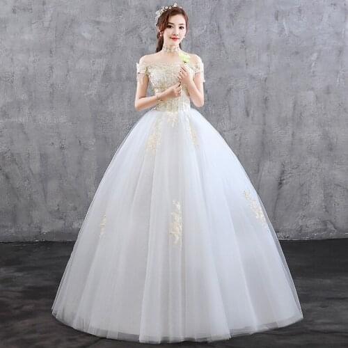 LAMYA Maternity Bridal Dresses Boat Neck High Waist Large Size Vestidos De Novias Ball Gown Wedding Dress Elegant Lace