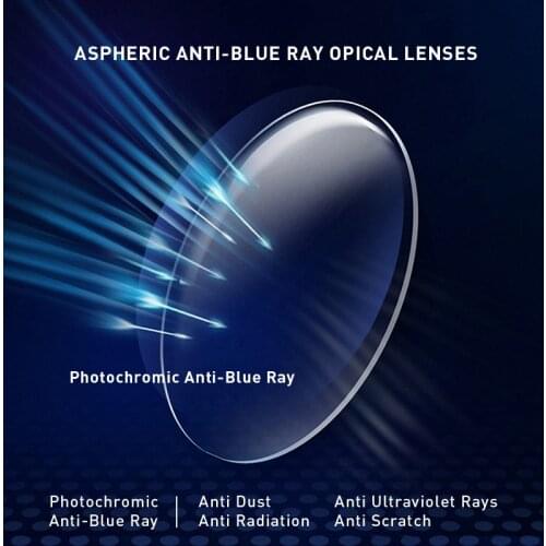 Anti Blue Light Rays Series 1.56 1.61 1.67 1.74 Prescription CR-39 Resin Aspheric Glasses Lenses Prescription Lens for 2pcs