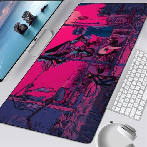 Non-skid Anime Mouse pad Evangelion Computer Laptop mouse pad Keyboard Mouse Mat Large Mousepad Gamer mouse pad office Desk Mat